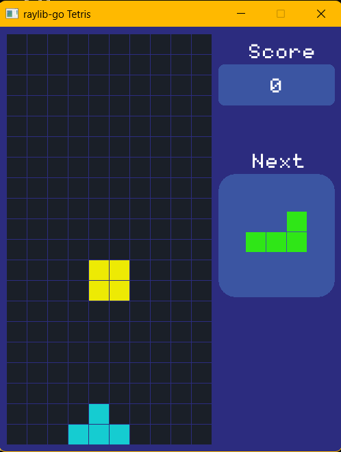 Tetris game window