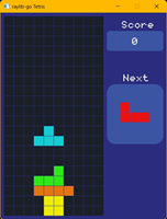 Tetris using Go and raylib